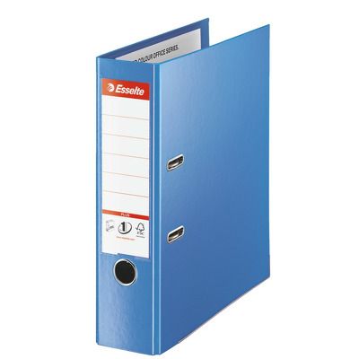 Biblioraft Esselte No.1 Power Jumbo Plus VIVIDA, PP/PP, partial reciclat, FSC, 80 mm, albastru