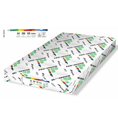 Carton A3, pentru print digital, Pro-Design, clasa A ++, 250gsm, 125 coli/top - alb