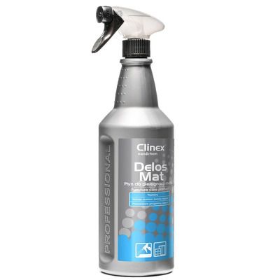 Delos Mat, 1 litru, cu pulverizator, solutie pentru curatat mobila, fara efect de stralucire