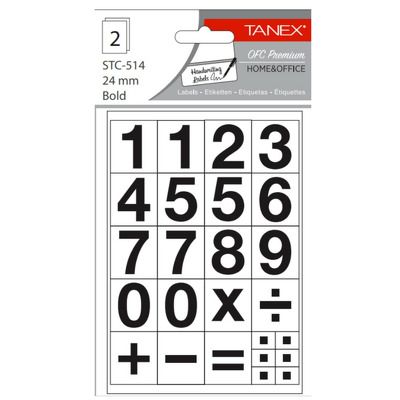 Etichete autoadezive cu litere, A-Z, 2 folii/set, 15mm regular