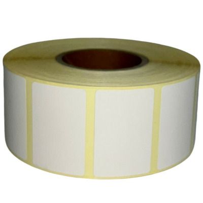 Etichete termice autoadezive, 38 x 25mm, 1500 etichete/rola, albe