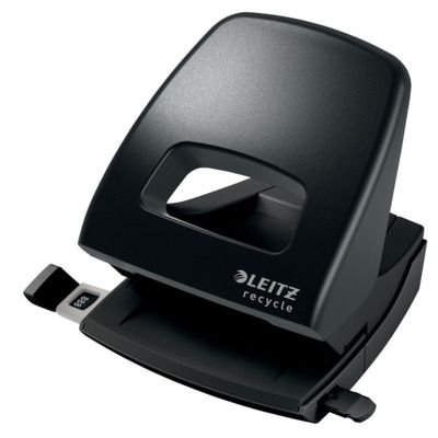 Perforator plastic Recycle NeXXt Series, 30 coli, partial reciclat, negru