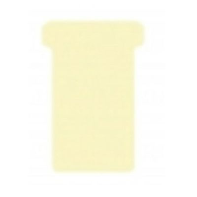 DJOIS T-cards, din hartie, 100buc/set, format 2 - (85 x 48mm, top 60mm) - bej