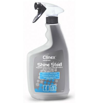 Shine Steel, 650 ml, pulverizator, solutie pentru curatare, intretinere suprafete otel inoxidabil