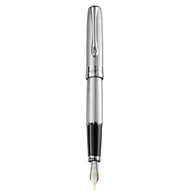 Stilou Excellence A2, cu penita M, aurita 14kt. - Guilloche Chrome