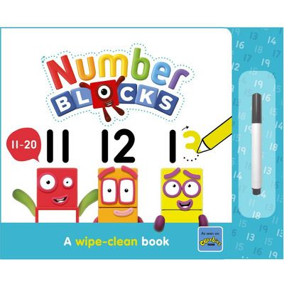Carticica Scriu si sterg - Numberblocks 11-20