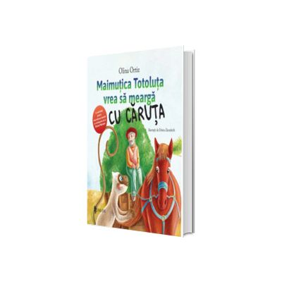 Maimutica Totoluta vrea sa mearga cu caruta