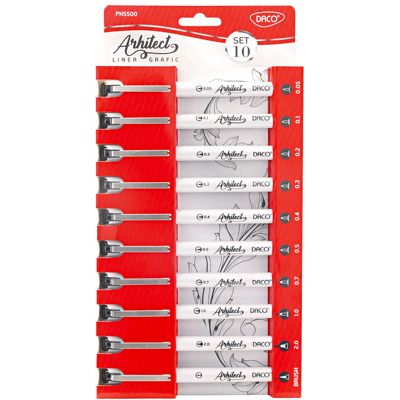 Pix liner grafic Arhitect set 10