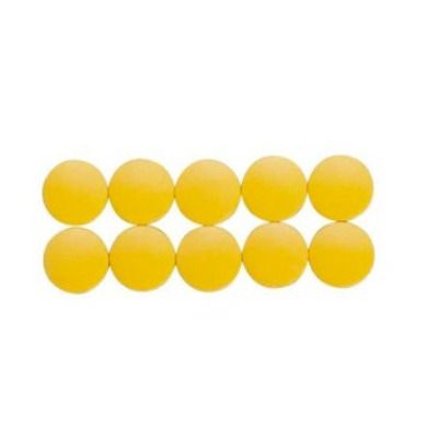 Magneti forma rotunda, D20mm, 0.30 kg forta, 10 buc/set, Solid - galben