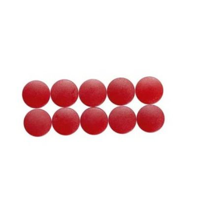 Magneti forma rotunda, D20mm, 0.30 kg forta, 10 buc/set, Solid - rosu