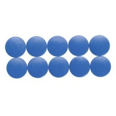 Magneti forma rotunda, D24mm, 0.60 kg forta, 10 buc/set, MAUL Solid - albastru
