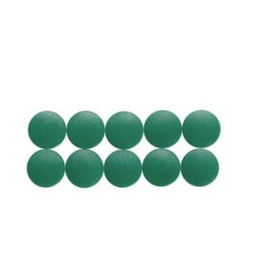 Magneti forma rotunda, D24mm, 0.60 kg forta, 10 buc/set, MAUL Solid - verde