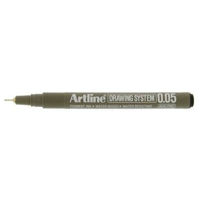 Marker pentru desen tehnic, varf fetru 0.05mm - albastru