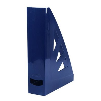 Suport vertical plastic pentru cataloage - bleumarin