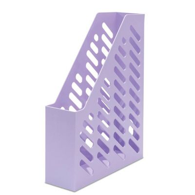 Suport vertical plastic pentru cataloage Klassik - violet pastel