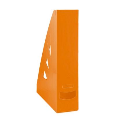 Suport vertical plastic pentru cataloage - orange
