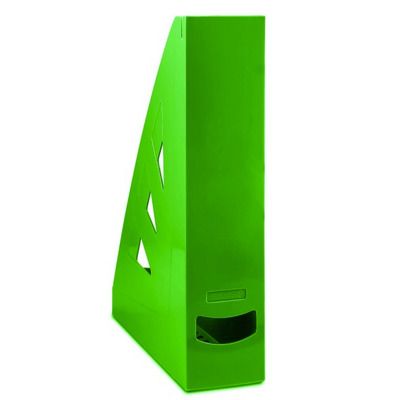 Suport vertical plastic pentru cataloage, verde