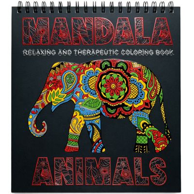 Carte colorat 31×31 cm mandala Animale