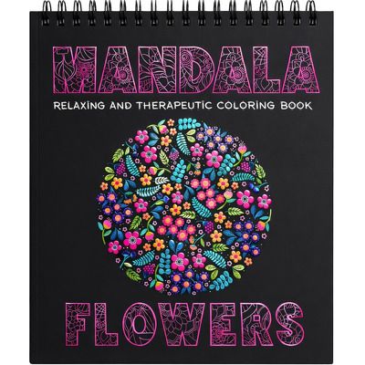 Carte colorat 31×31 cm mandala Flori