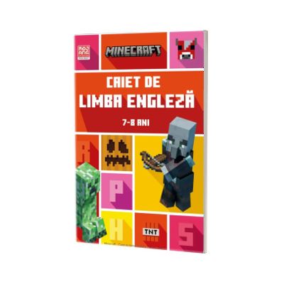 Minecraft. Caiet de limba engleza 7-8 ani