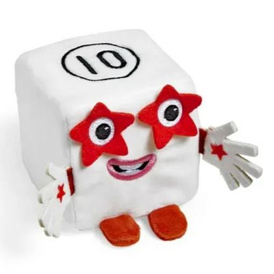Mini mascota din plus Numberblocks Blocklets - Zece