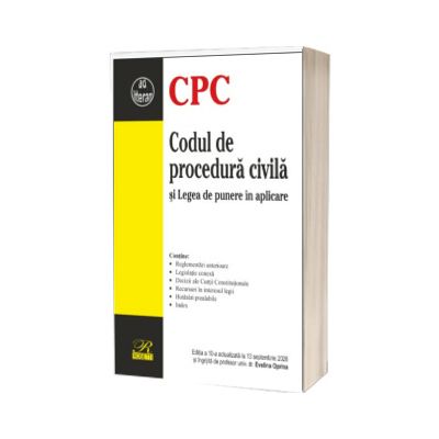 Codul de procedura civila si Legea de punere in aplicare